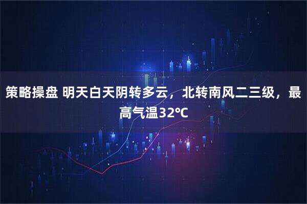 策略操盘 明天白天阴转多云，北转南风二三级，最高气温32℃