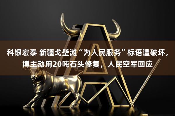 科银宏泰 新疆戈壁滩“为人民服务”标语遭破坏,博主动用20吨石头修复,人民空军回应